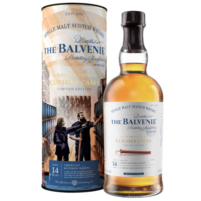 Balvenie Curious Casks Bourbon Barrel Aged 14 Year Whisky 47.8% 700ml