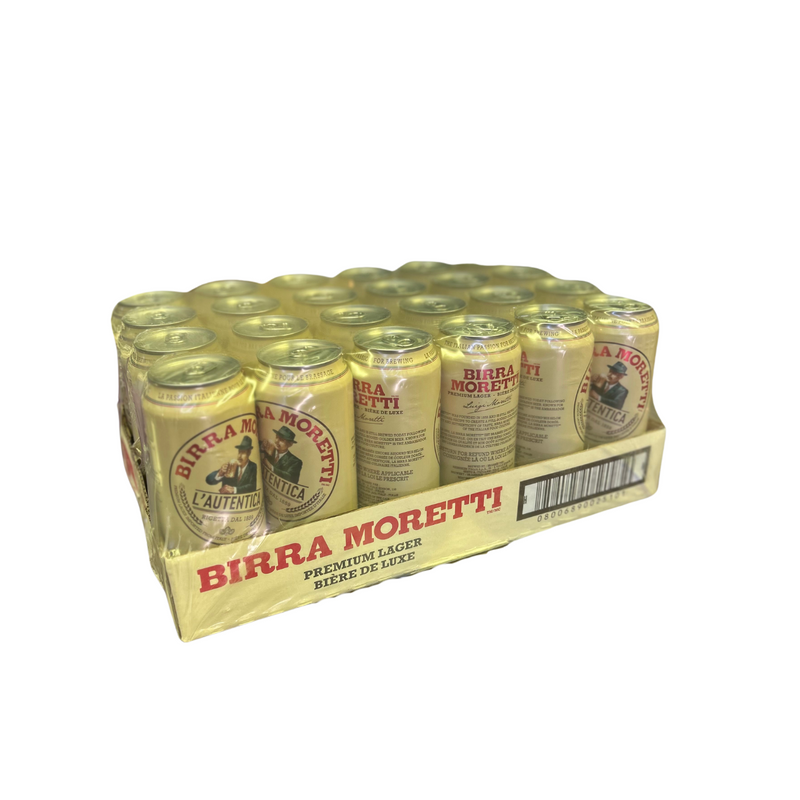 Birra Moretti CAN 500ml 24 Pack Carton