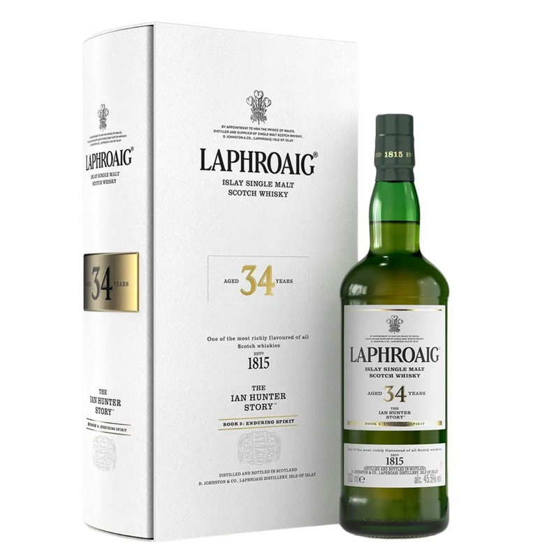 Laphroaig 'The Ian Hunter Story' 34 Year Old Islay Whisky - Book #5 700mL