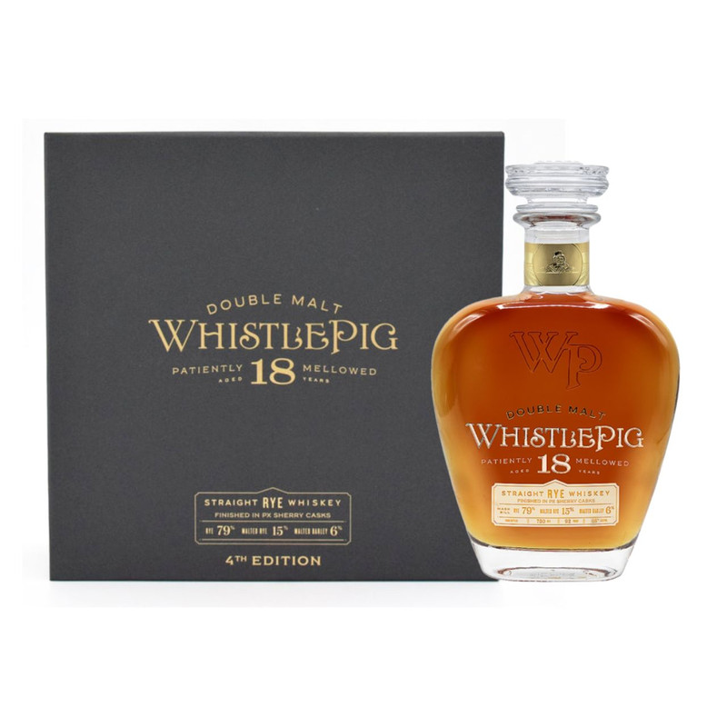 Whistle Pig 18 Year Old Double Malt Straight Rye Whiskey  Edition #4
