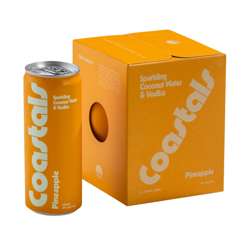 Coastals Pineapple Case (16x 320ml Cans)