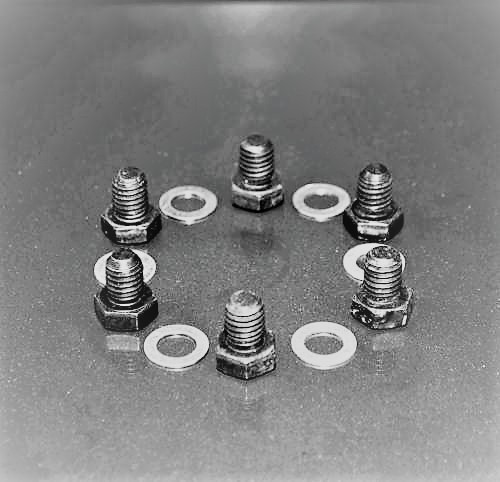 10,000 RPM: FORD 2300 CLUTCH COVER BOLTS/WASHERS (6)