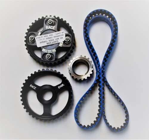 RACE ENGINEERING: FORD 2300 U/L 4 SPOKE SPROCKET KIT W/KEVLAR R/T BELT