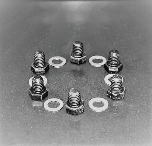 10,000 RPM: FORD 2300 CLUTCH COVER BOLTS/WASHERS (6)