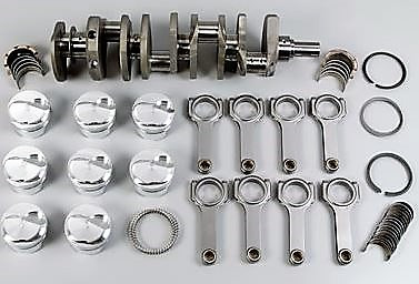 EAGLE ROTATING ASSEMBLY: SBC 383 F/T 2 V/R +5cc H-Beam rods