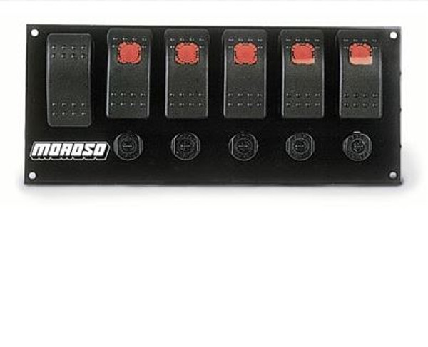 MOROSO: SWITCH PANEL (PUSH BUTTON TYPE) w/INDIVIDUAL FUSES