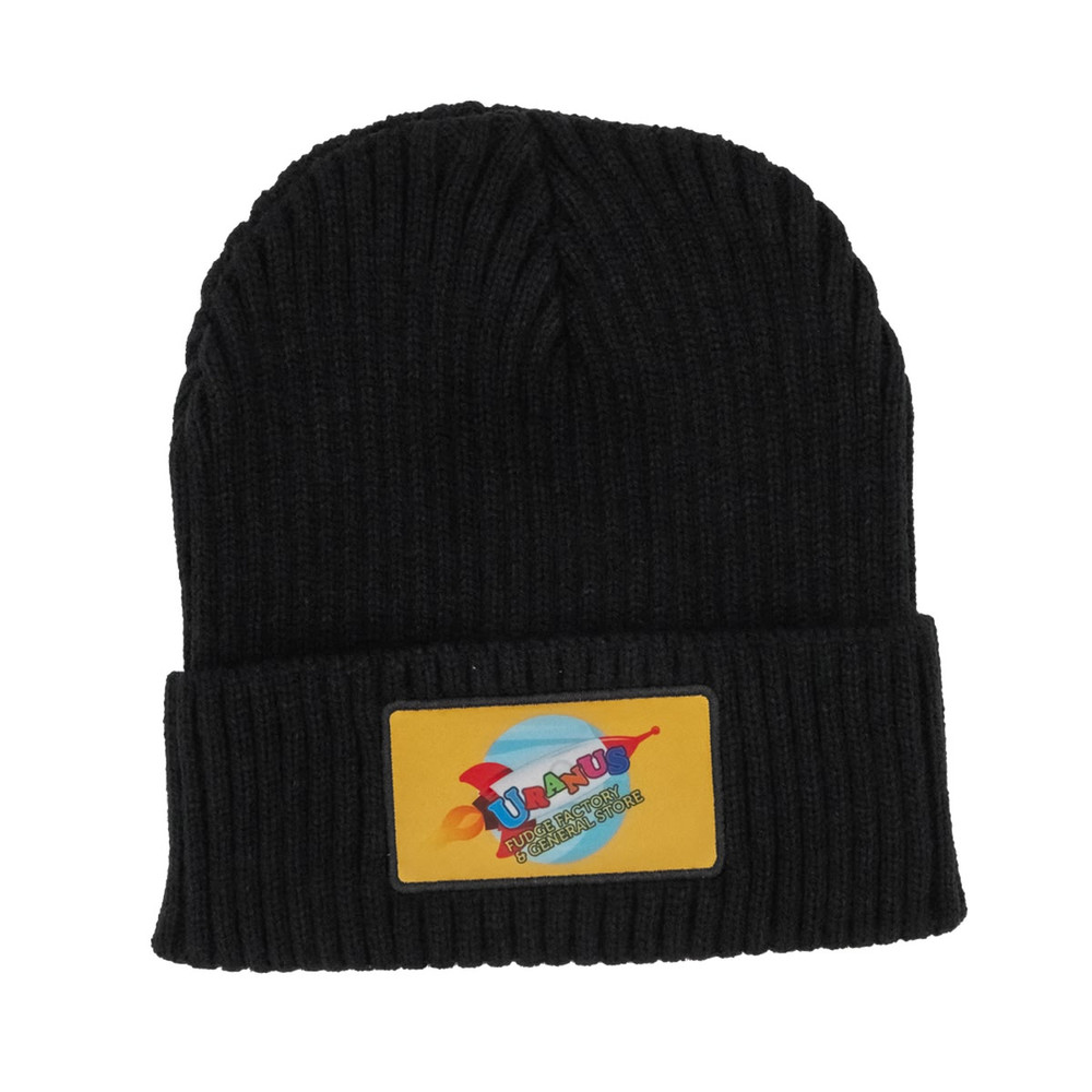 帽子 GOOD GRIEF! PATCHED KNIT BEANIE Uranus Fudge Factory Beanie - Ribbed | Uranus Fudge Factory
