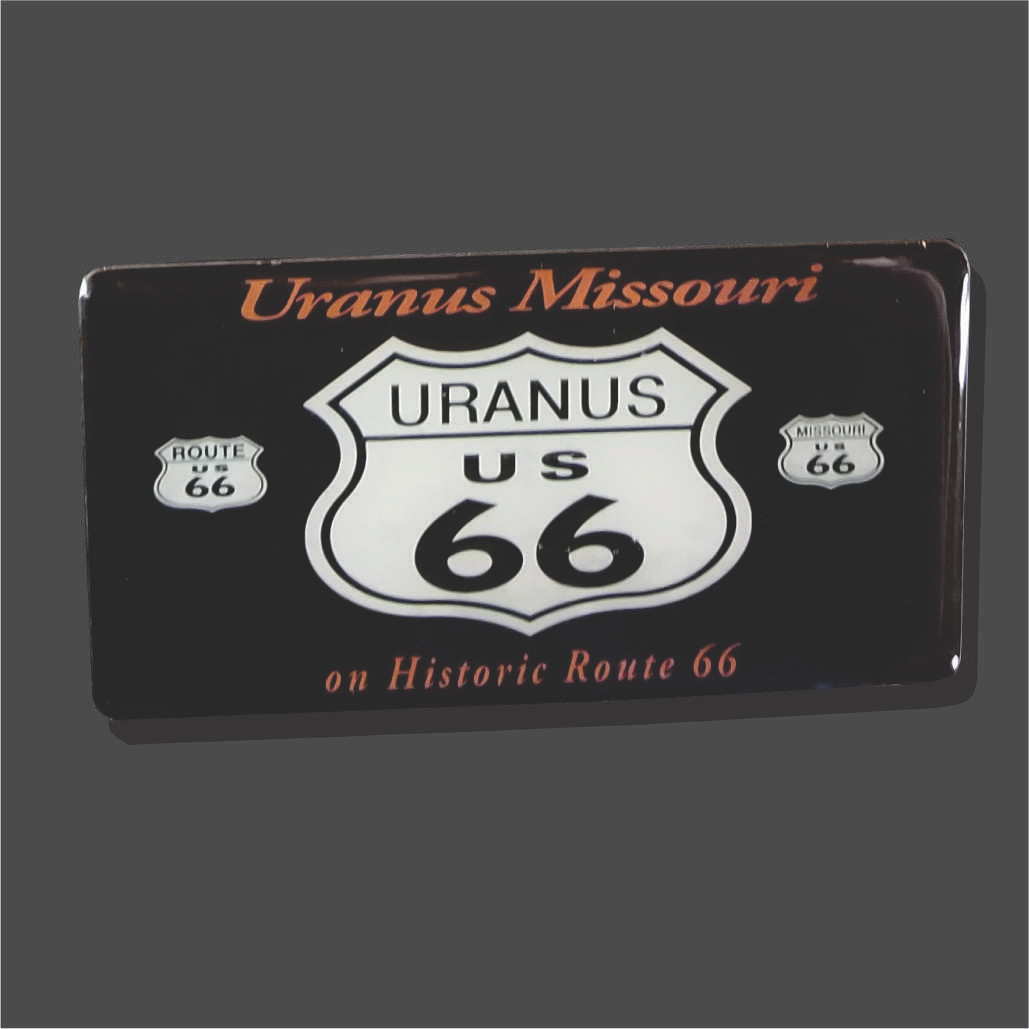 Uranus Route 66 Flag Magnet | Uranus Fudge Factory