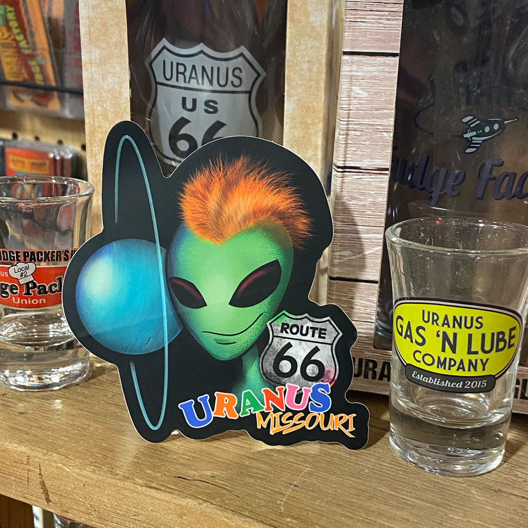 ダイヤモンド U.T. エイリアン Uranus Mohawk Alien Sticker | Uranus Fudge Factory