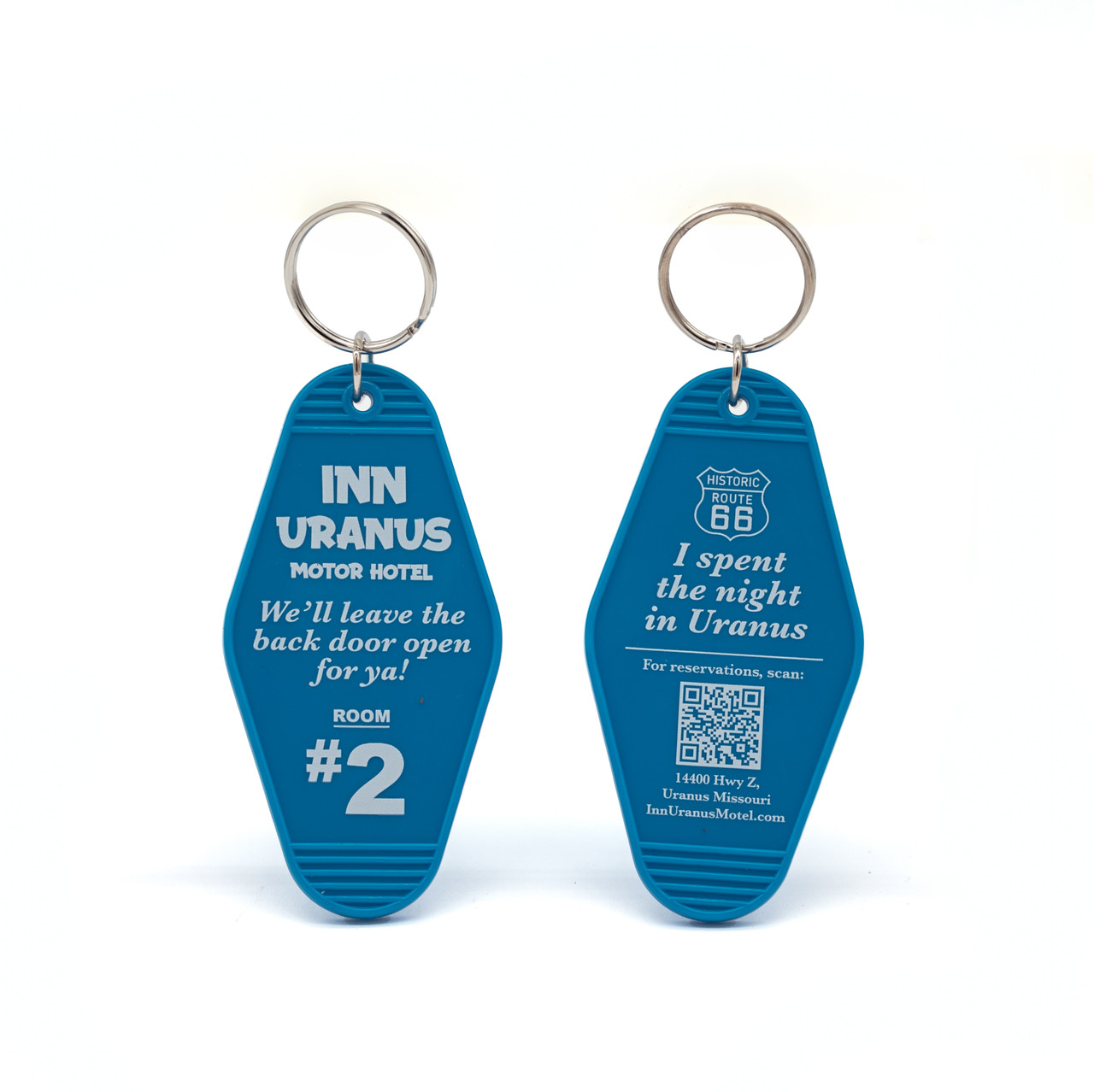 Inn Uranus Motor Hotel Key Chain | Uranus Fudge Factory