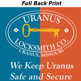 Uranus Locksmith Co safe and secure back graphic from Uranus Missouri