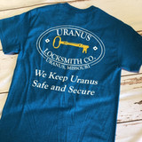 Blue Uranus Locksmith Co gag gift t-shirt for adults