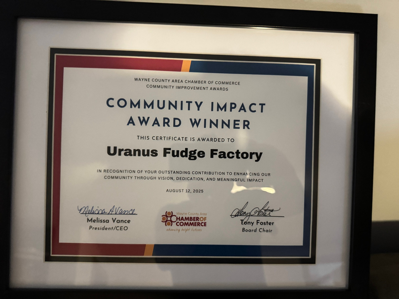 NAILED IT- URANUS WINS COMMUNITY IMPACT AWARD