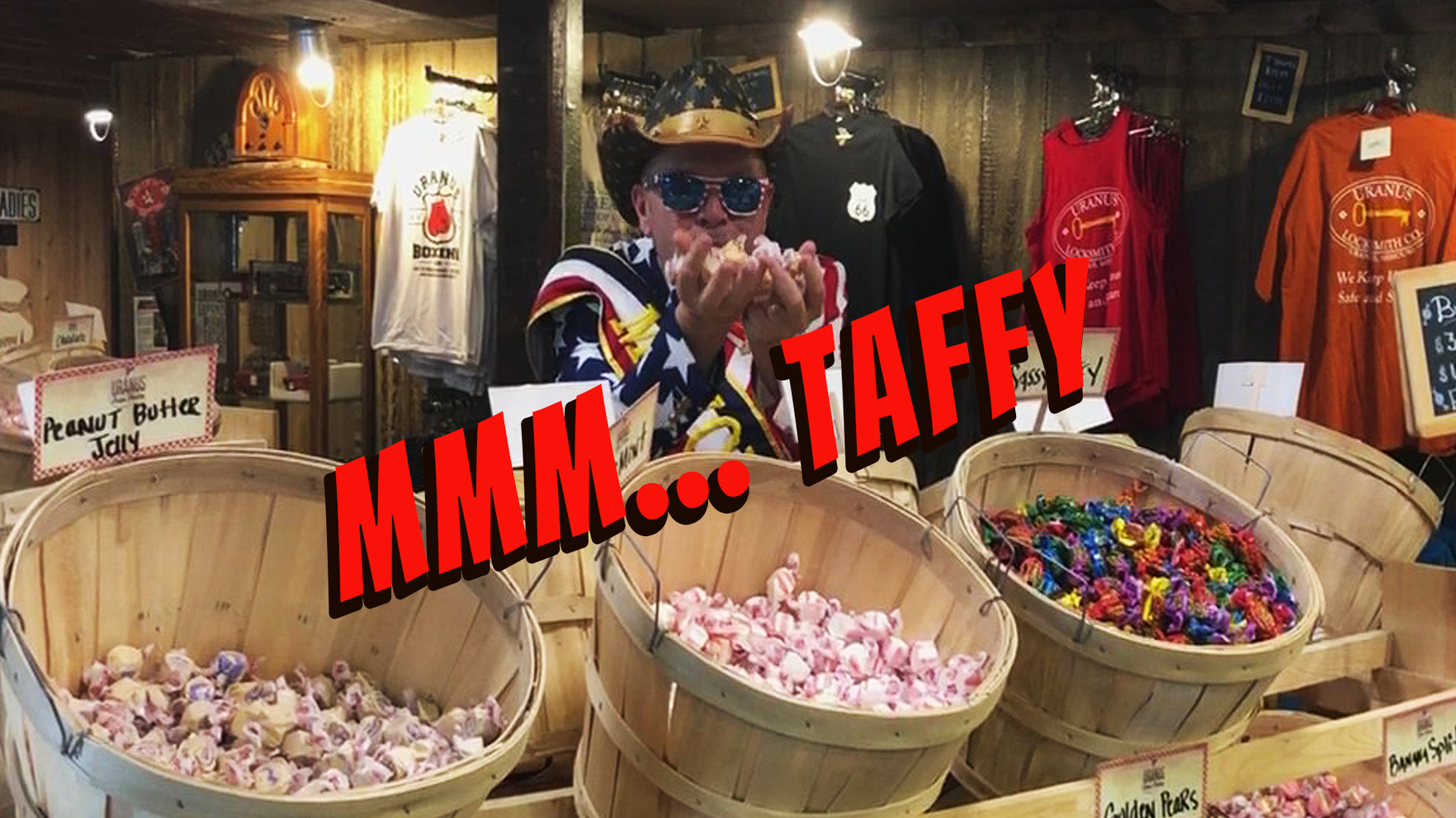 How much chewy, gooey, taffy can you handle in Uranus?