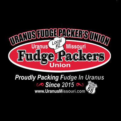 Graphic logo design for the Uranus Fudge Packer's Union Local #2 by Uranus Fudge Factory.