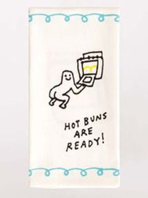 Hot Buns Are Ready Dish Towel