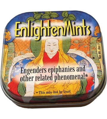Enlightenmints funny novelty mint tin from Uranus General Store