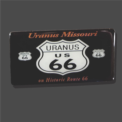 Uranus Route 66 Flag Magnet