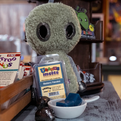 Blueberry Pancakes scented wax melt cubes from Uranus Fudge Factory