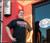 Customer wearing a black Fudge Packer Union t-shirt at the Uranus, Missouri storefront.