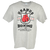 A light grey heather cotton t-shirt displayed flat against a white background. It features a distressed black and red vintage-style print on the chest. Arched at the top is the text 'URANUS' in bold letters. Below it, a black shield crest contains a pair of hanging red boxing gloves. Below the crest are the words 'BOXING' and 'CLUB' in bold, distressed text.