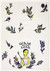 Unfolded dish towel featuring floral graphics and a retro woman with Get the hell out of my kitchen text.