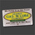 A rectangular white souvenir magnet for the "Uranus Gas 'N Lube Company." The center features a yellow oval logo, while the top and bottom are printed with the cheeky slogans: "We Pump It in the Front" and "and Lube It in the Rear." At the very bottom, it reads "On Historic Route 66" with a small Route 66 shield icon.