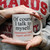Image 1: image_eafad1.jpg  Alt Text: Person holding a white coffee mug with a funny black and red text quote about talking to myself.