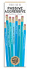 Front packaging of a novelty Pencils for the Passive Aggressive set with funny quotes.