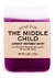 A layered purple and white bar of Soap for The Middle Child novelty soap from Uranus Fudge Factory
