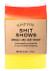 A bar of layered orange and yellow Soap for Shit Shows novelty soap from Uranus Fudge Factory
