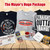 The Mayor's Huge Package holiday souvenir gift bundle layout featuring apparel and snacks from Uranus Fudge Factory