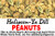 Halipeen-Ya dill peanuts banner showcasing seasoned herb nuts above a product label by Uranus Fudge Factory.