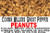Ghost pepper peanuts banner showcasing spicy nuts above a product name label by Uranus Fudge Factory.