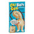Peppermint chewing gum box featuring a funny cat butt illustration over a solid white background.