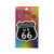 Uranus US 66 shield souvenir patch in colorful rainbow packaging from Uranus Fudge Factory