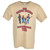 Tan Uranus Pickers short-sleeve t-shirt with front band graphic.