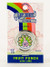 A round silver lip balm tin attached to a retro-illustrated cardboard backing against a plain white background. The packaging features a colorful rainbow and a banner reading the cheeky brand name "LIP SHIT", while the tin showcases a pink cartoon peacock and text matching the flavor banner at the bottom: "FRUIT PUNCH with LIME".