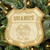 Uranus Route 66 shield shaped laser engraved wooden holiday ornament from Uranus Fudge Factory