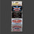 "Magnet Set #3" 4-piece 2x3 inch metal souvenir magnet pack from Uranus Fudge Factory