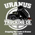 Close-up of the vintage Uranus Trucking Co back logo proudly made by the Uranus Fudge Factory and General Store.