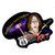 Katya Kadavera sword swallower sticker illustrated on a solid white background from Uranus Fudge Factory