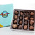 Sixteen-piece assorted chocolates in a decorative box. 