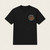 Front view of the black Uranus Crop Dusters T-Shirt available at the Uranus Fudge Factory.