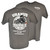 Uranus Trucking Co. T-Shirt in gray showing designs on front and back.
