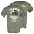 Uranus Trucking Co. T-Shirt in green showing designs on front and back.