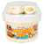 Ramen Shop Puff butter slime jar with clear dome topper lid holding a jumbo ramen noodle charm, egg charm, and narutomaki fimos