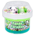 Panda Paradise slime jar with clear dome topper lid holding a panda charm, bamboo charm, and cherry blossom fimos