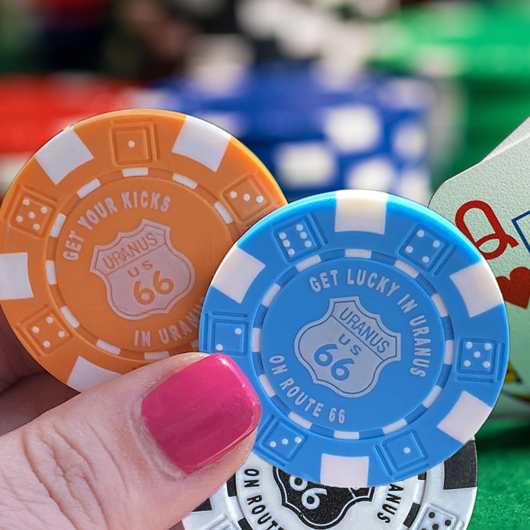 Uranus Poker Chip - Blue | Uranus Fudge Factory