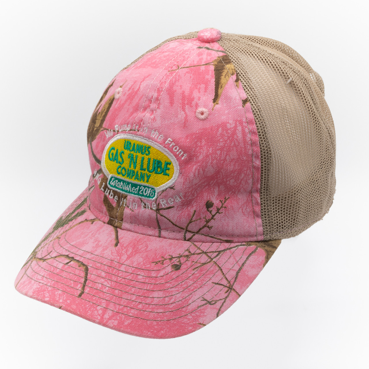 Gas N Lube Hat – Pink Camo Mesh | Uranus Fudge Factory